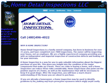 Tablet Screenshot of homedetailinspections.com